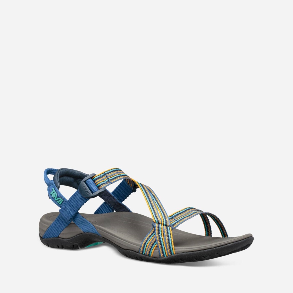 Teva Sirra - Women's Teva Hiking Sandals - Dark Blue | India (VEAD86209)